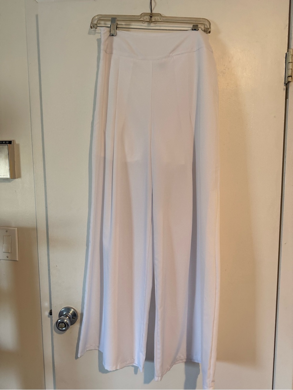 SHEIN White Wide-Leg Palazzo Pants